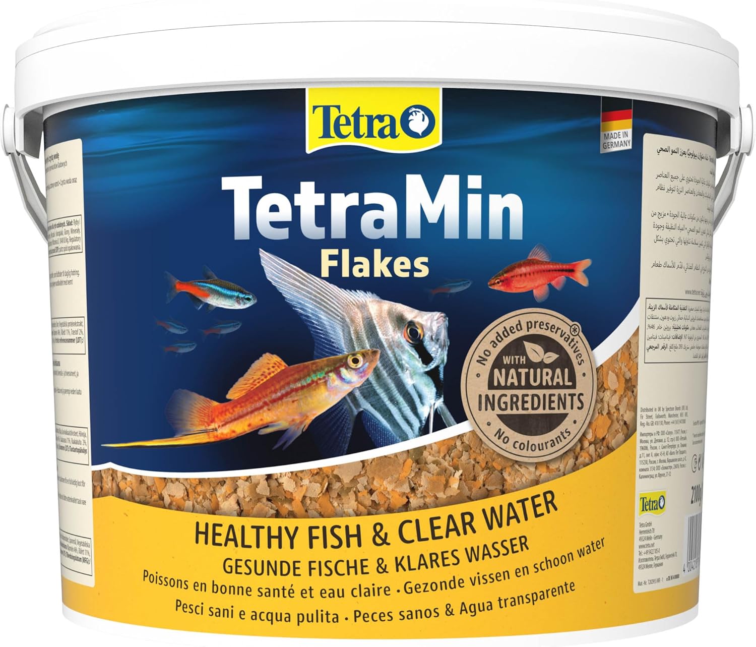 TETRA TetraMin 10L aliment complet en flocons de grande qualité pour poissons tropicaux