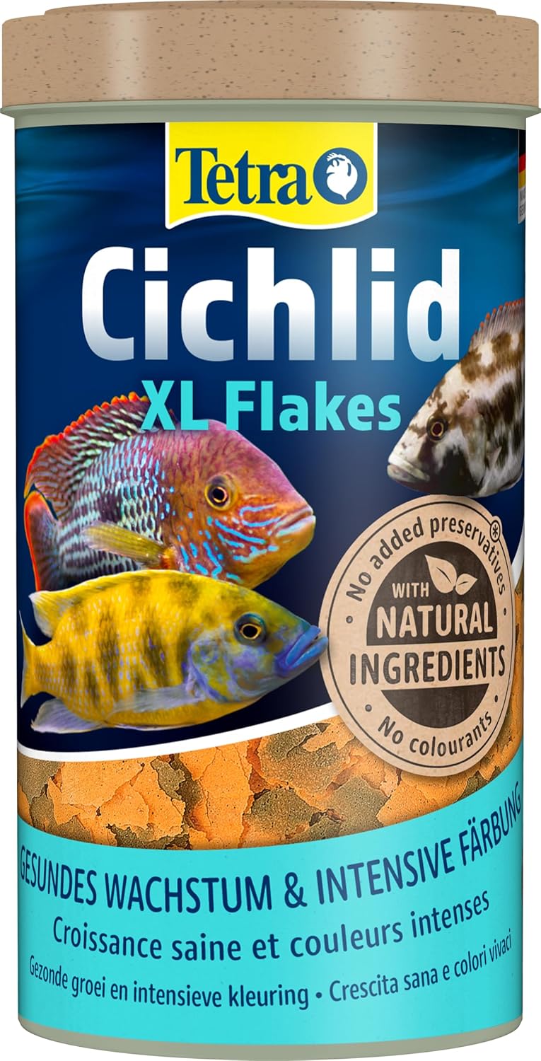 TETRA Cichlid XL Flakes 500 ml aliment complet en flocons pour tous les Cichlidés et autres poissons d\'ornement