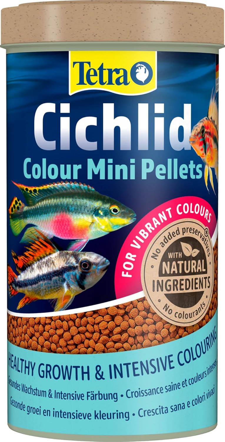 TETRA Cichlid Colour Mini 500 ml aliment complet en perles réhaussant les couleurs des Cichlidés de petite taille