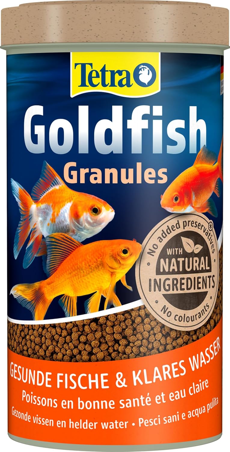 TETRA GoldFish Granules 500 ml aliment complet en granulés flottants pour tous les poissons rouges et d\'eau froide