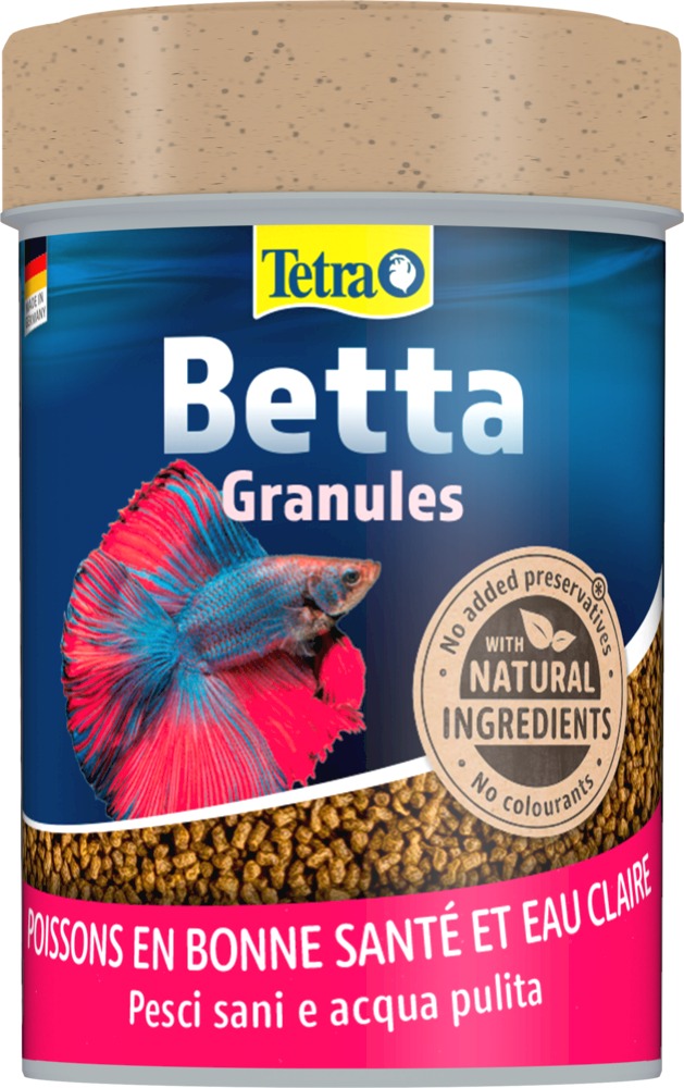 TETRA Betta Granules 85 ml aliment complet et équilibré pour vos poissons combattants