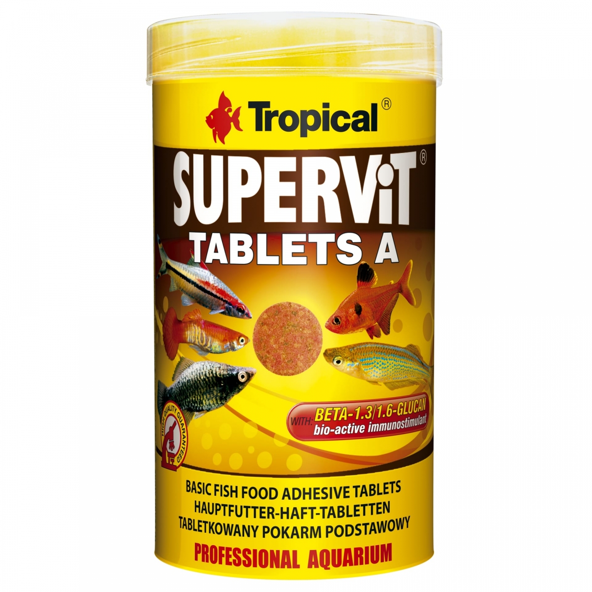 TROPICAL SuperVit Tablets A 250ml tablettes adhésives, à multi-ingrédients, avec beta-glucan