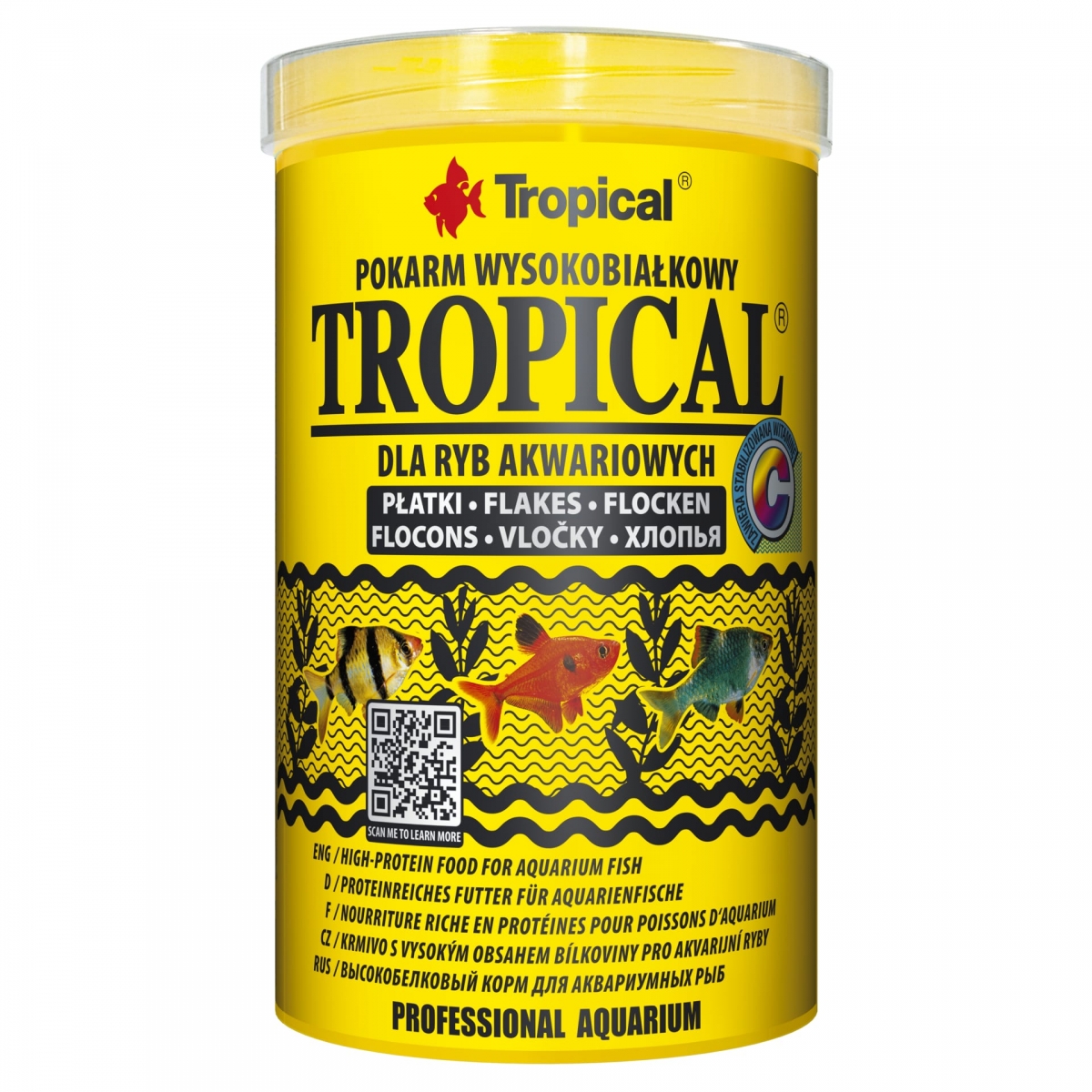 TROPICAL Tropical 1000ml une nourriture de base en flocons, à haute teneur en protéine