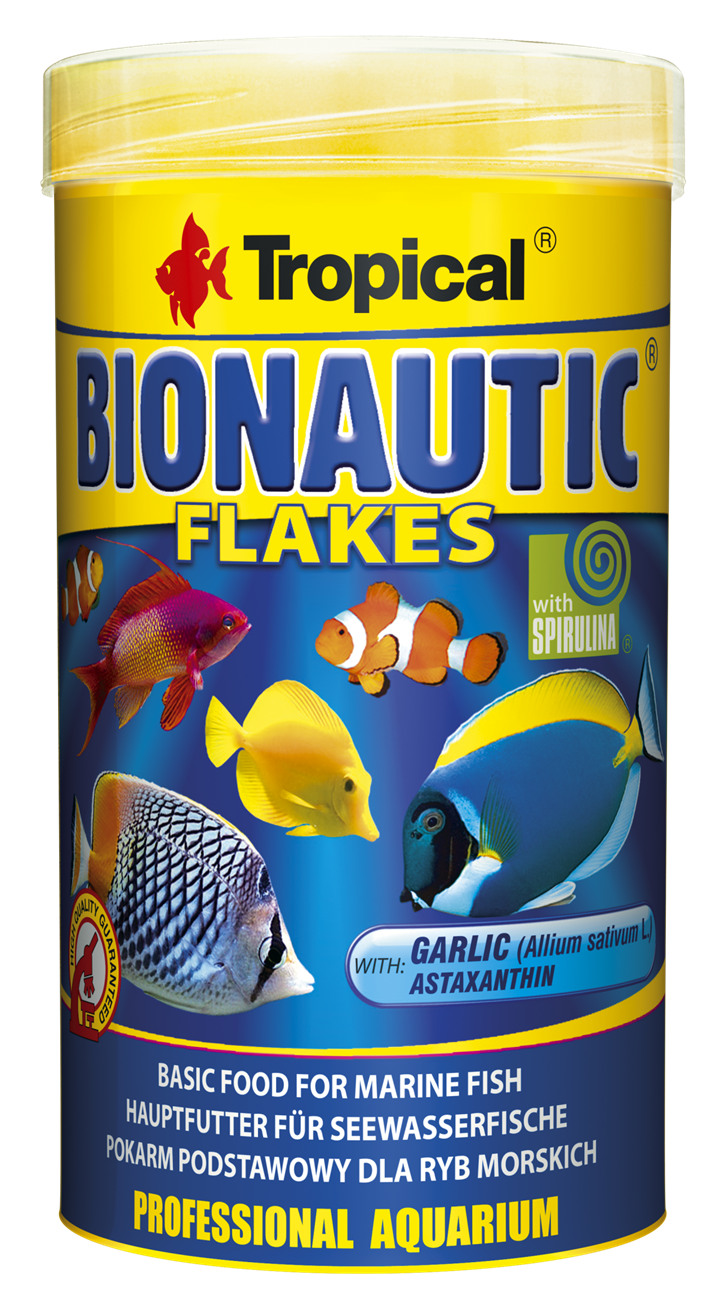 TROPICAL BioNautic Flakes 250 ml nourriture en flocons pour poissons marins omnivores de petite et moyenne taille