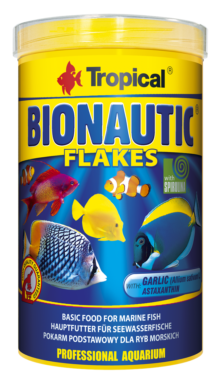 TROPICAL BioNautic Flakes 1L nourriture en flocons pour poissons marins omnivores de petite et moyenne taille