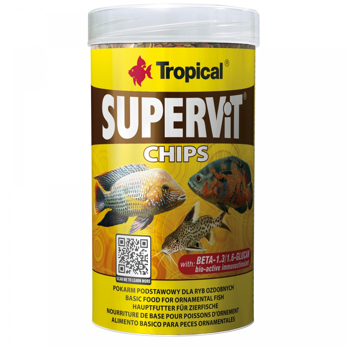 TROPICAL Supervit Chips 250ml chips descendants à multi ingrédients pour poissons d\'ornement