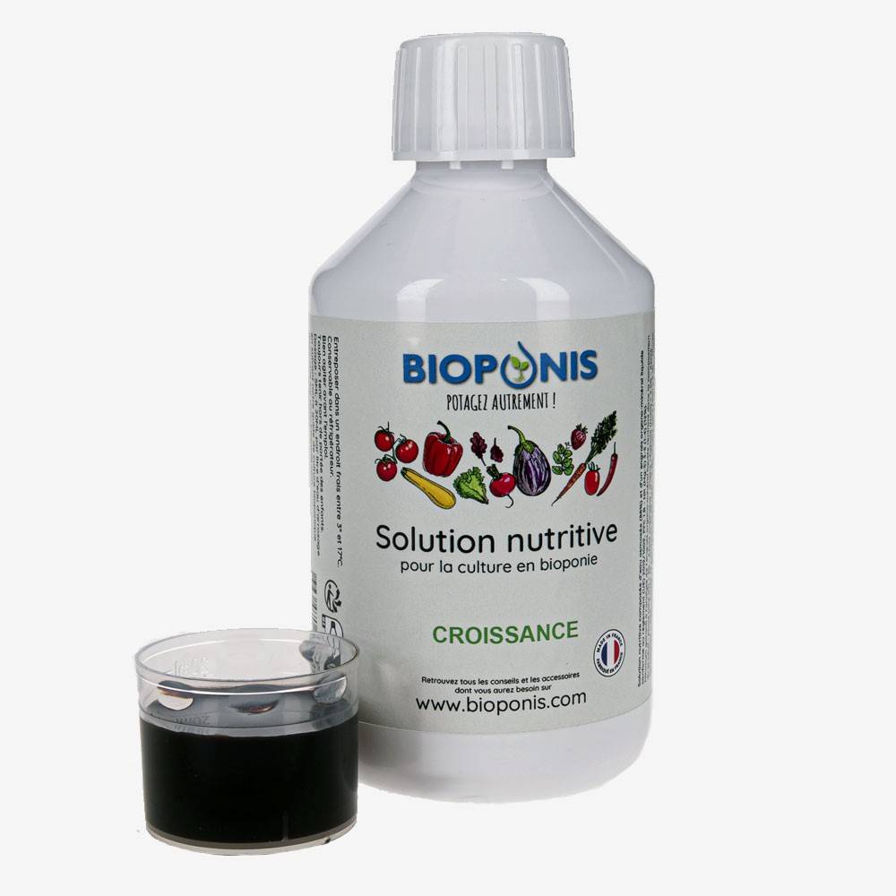 BIOPONIS Solution nutritive Croissance 250 ml engrais organique pour culture en bioponie