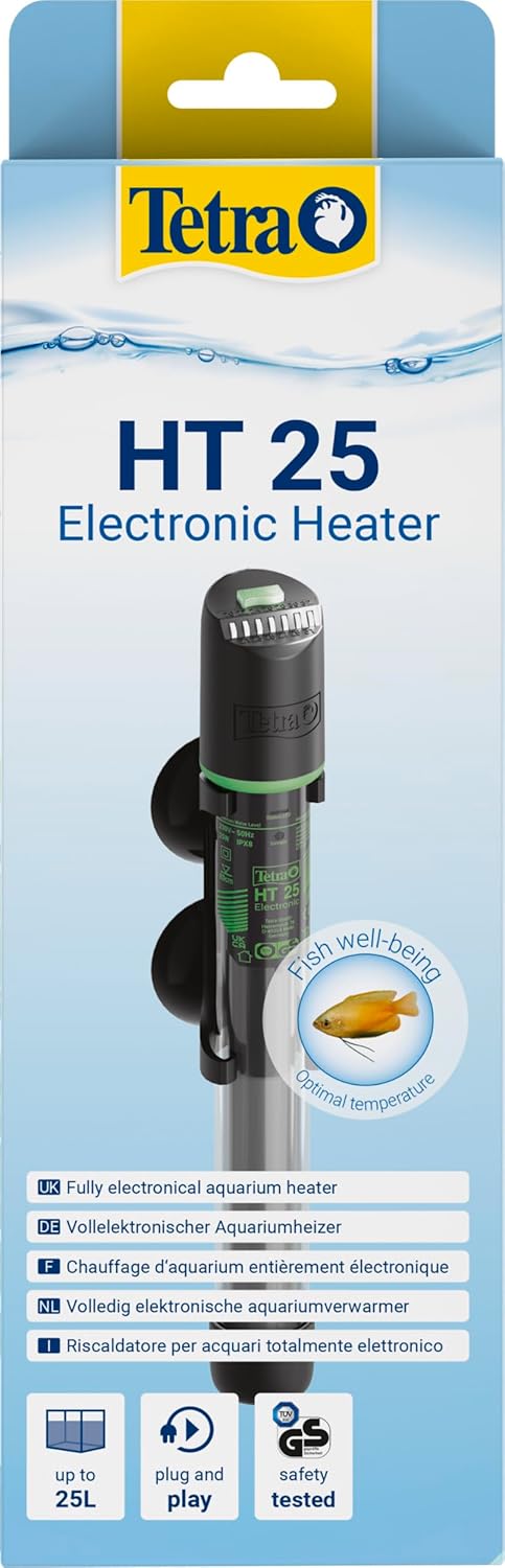 TETRA HT 25 Electronic chauffage 25W pour aquarium de 10 à 25 L avec régulateur électronique intégré