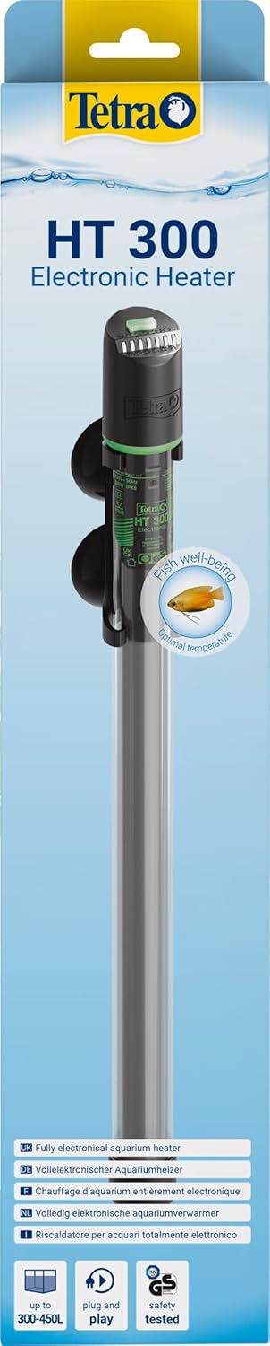 TETRA HT 300 Electronic chauffage 300W pour aquarium de 300 à 450 L avec régulateur électronique intégré