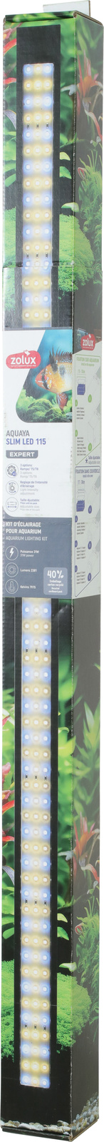 ZOLUX Aquaya Slim LED 115 cm 31W rampe d\'éclairage eau douce à poser ou en remplacement d\'un tube néon T8 ou T5