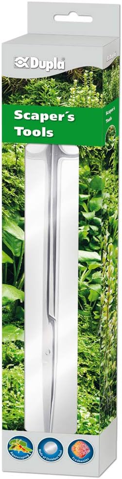DUPLA Scaping Tool Ciseaux en inox droit 24 cm pour l\'entretien des plantes d\'aquarium