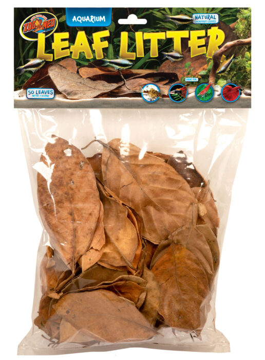 ZOOMED Leaf Litter lot de 50 feuilles de Jacquier pour aquarium d\'eau douce