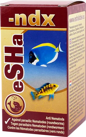 ESHA -ndx 20 ml traitement contre les vers ronds et vers plats pour poissons d\'eau douce et d\'eau de mer