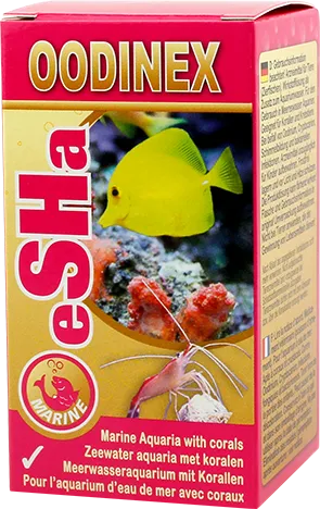 ESHA Oodinex 20ml traitement multi-maladies pour poissons marins cohabitant avec des invertébrés