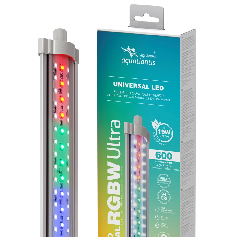 AQUATLANTIS EasyLed Universal Ultra 600 rampe LED RGBW pour aquarium de 45 à 70 cm ou remplacement de tube T5 et T8
