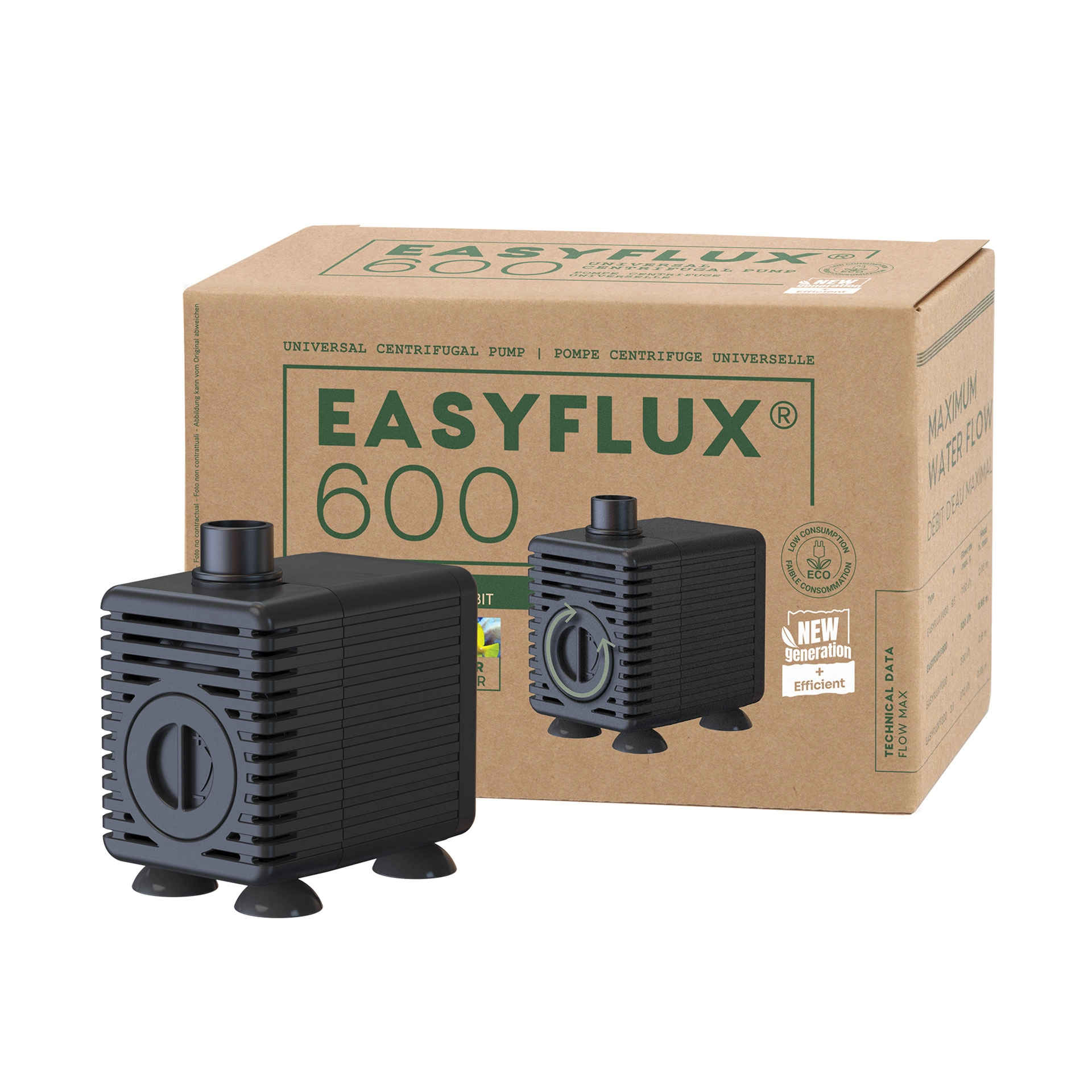 AQUATLANTIS EasyFlux 600 NG pompe universelle 500 L/h pour aquarium