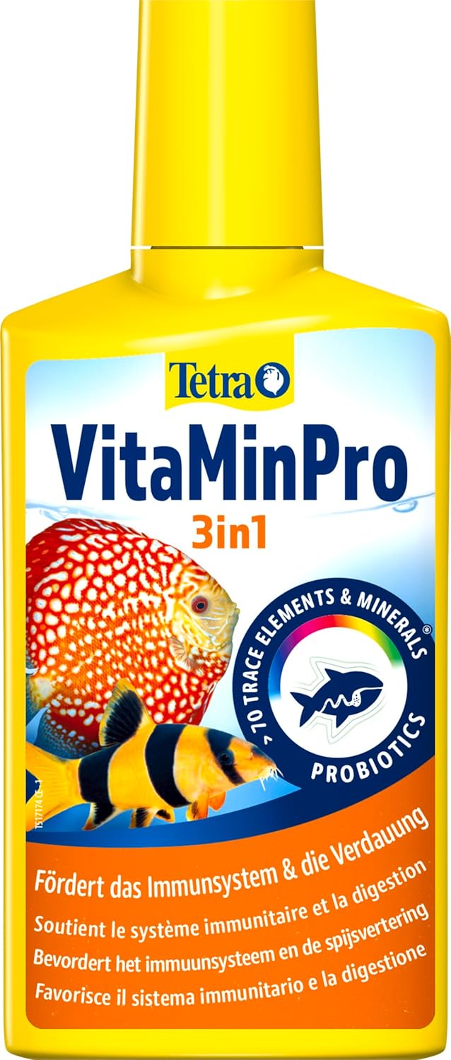 TETRA VitaMinPro 250 ml vitamines, oligo-éléments, minéraux et probiotiques pour aquarium d\'eau douce