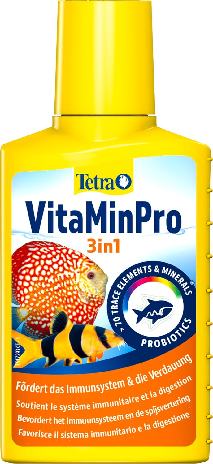 TETRA VitaMinPro 100 ml vitamines, oligo-éléments, minéraux et probiotiques pour aquarium d\'eau douce