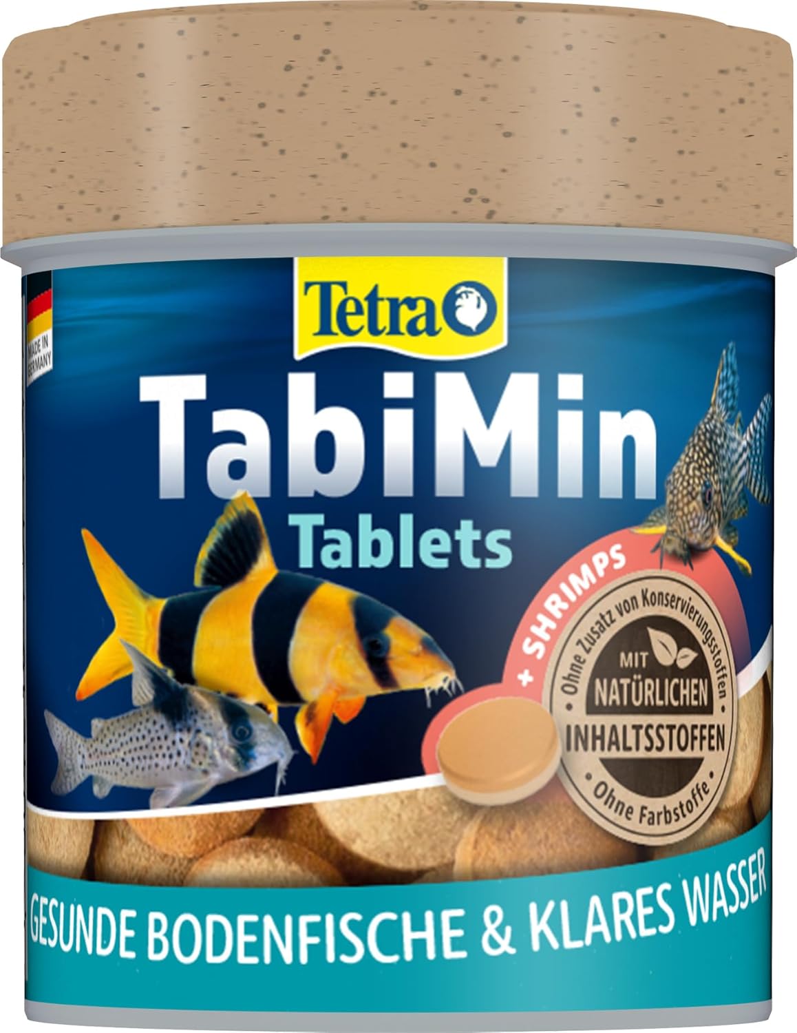 TETRA TabiMin Tablets 120 tablettes nutritives complètes pour tous les poissons de fond