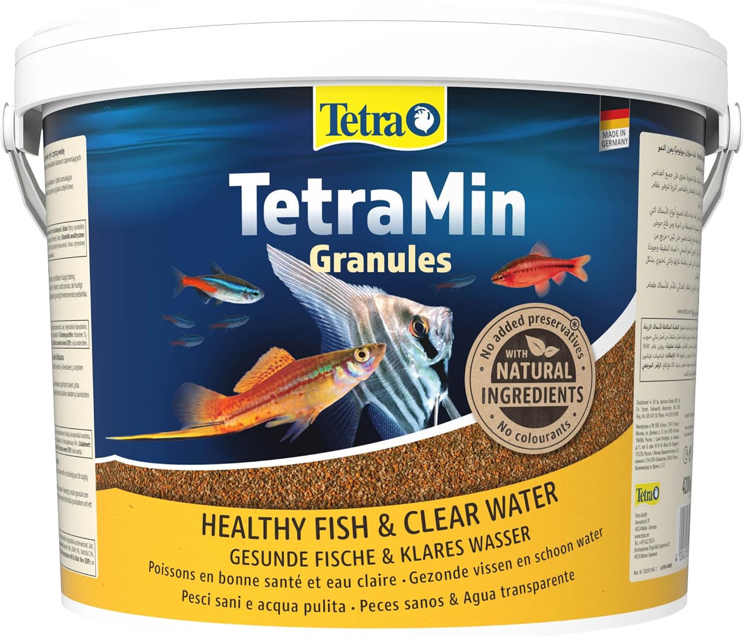 TETRA TetraMin Granules 10L aliment complet en granulés pour poissons tropicaux