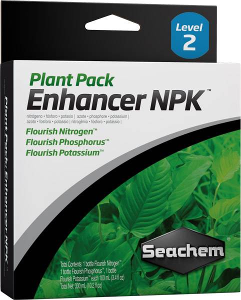 SEACHEM Plant Pack Enhancer NPK 3 x 100 ml kit engrais avec Azote, Phosphore, Potassium pour plantes d\'aquarium