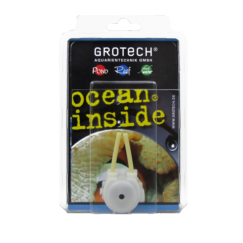 GROTECH Tête avec tube blanc 38 ml/min pour pompe doseuse Trace-el-controller 1, 2 et 3, TEC III NG, EPII + IV, SLD1800