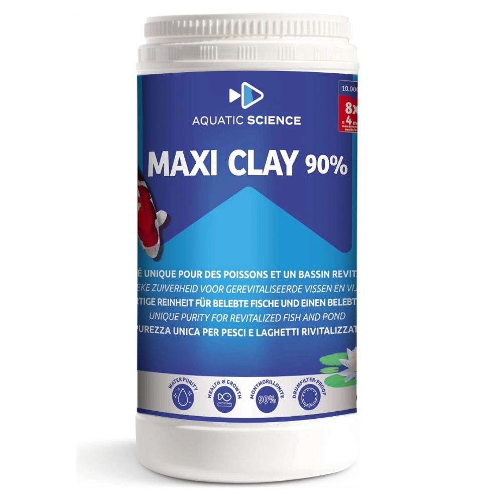 AQUATIC SCIENCE Maxi Clay 1 Kg traitement de l\'eau revitalisant à base d\'argile naturelle