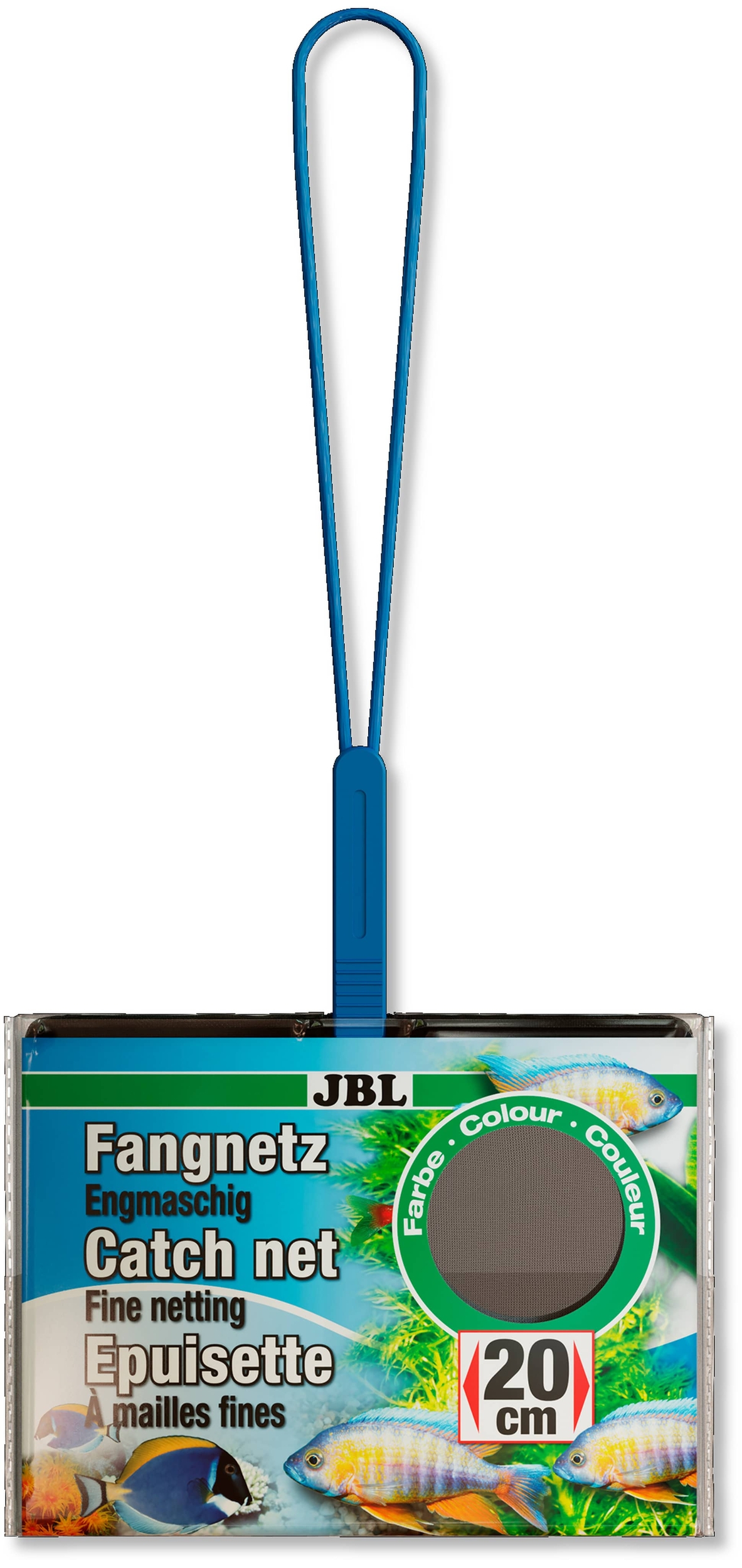 JBL Épuisette Prémium 20 cm à maille Fine et filet noir pour aquarium