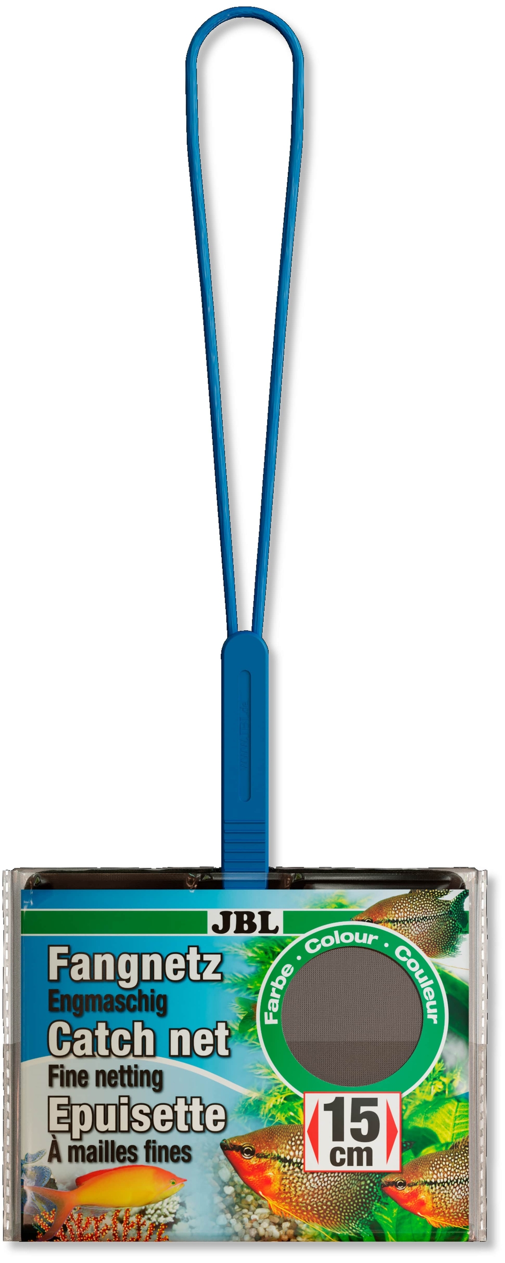JBL Épuisette Prémium 15 cm à maille Fine et filet noir pour aquarium