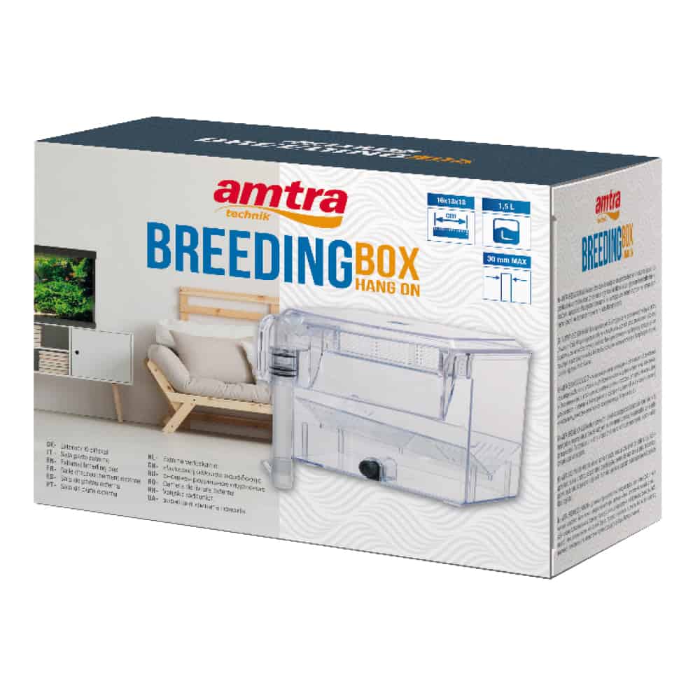 AMTRA Breeding Box Hang On 1,5 L isoloir externe avec système de renouvellement automatique de l\'eau