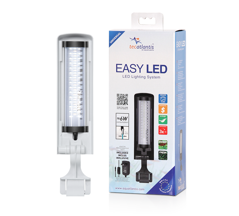 AQUATLANTIS Easy Led 6W Blanc éclairage LEDs 6500K pour nano-aquarium d\'eau douce