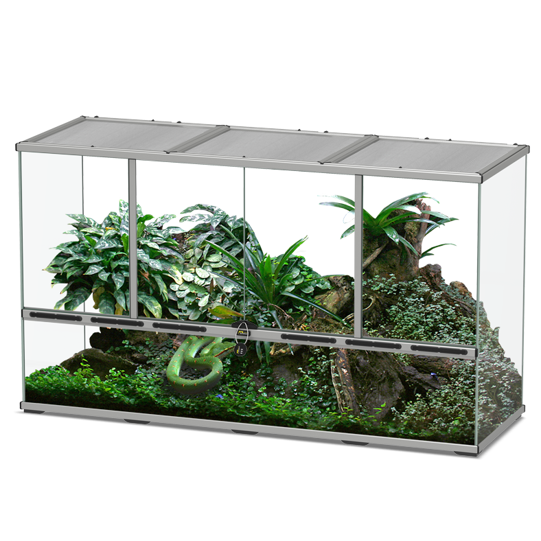 TERRATLANTIS Terrarium 132 x 45 x 75 cm Gris