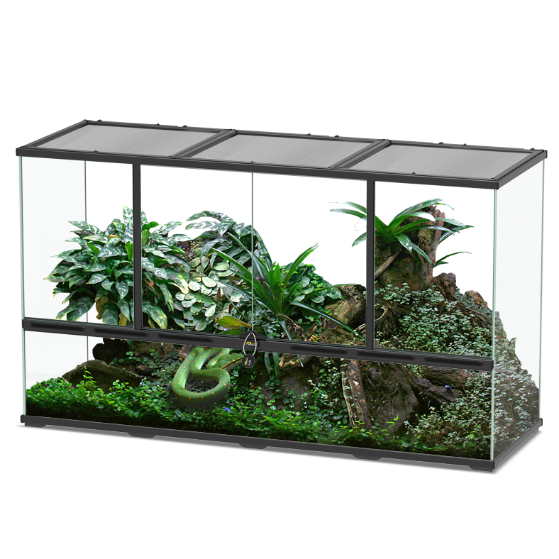 TERRATLANTIS Terrarium 132 x 45 x 75 cm Noir