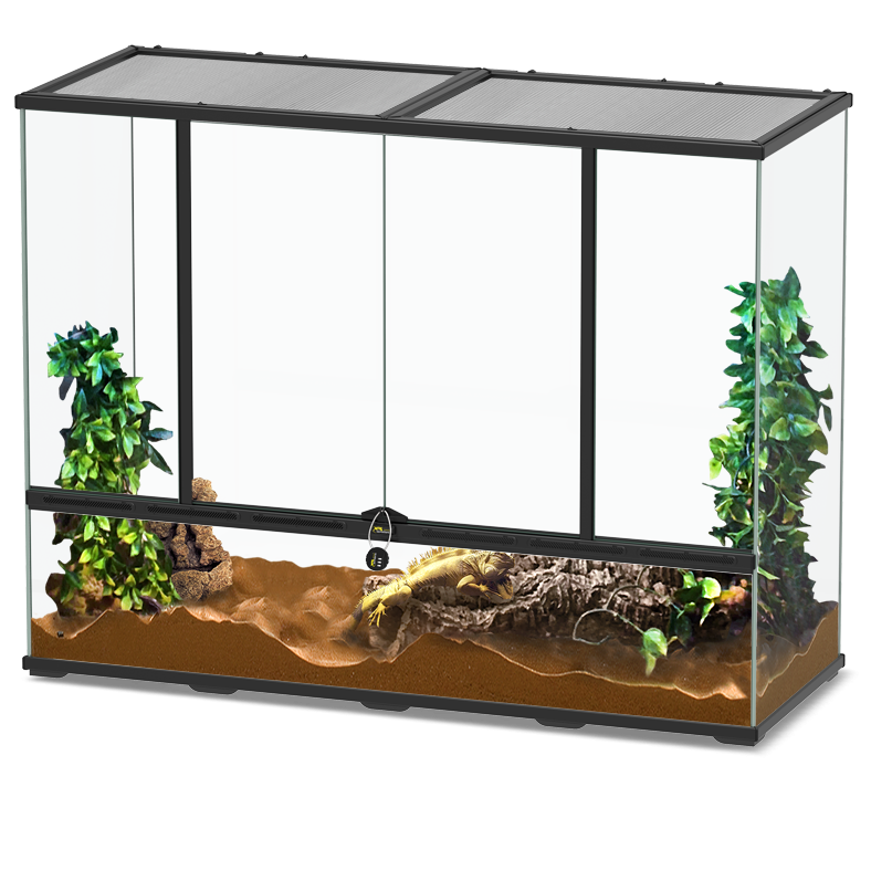 TERRATLANTIS Terrarium 118 x 45 x 90 cm Noir