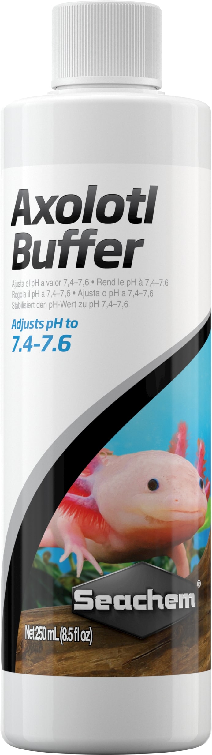 SEACHEM Axolotl Buffer 250 ml ajuste le pH à 7.4 à 7.6 dans les aquariums à Axolotls