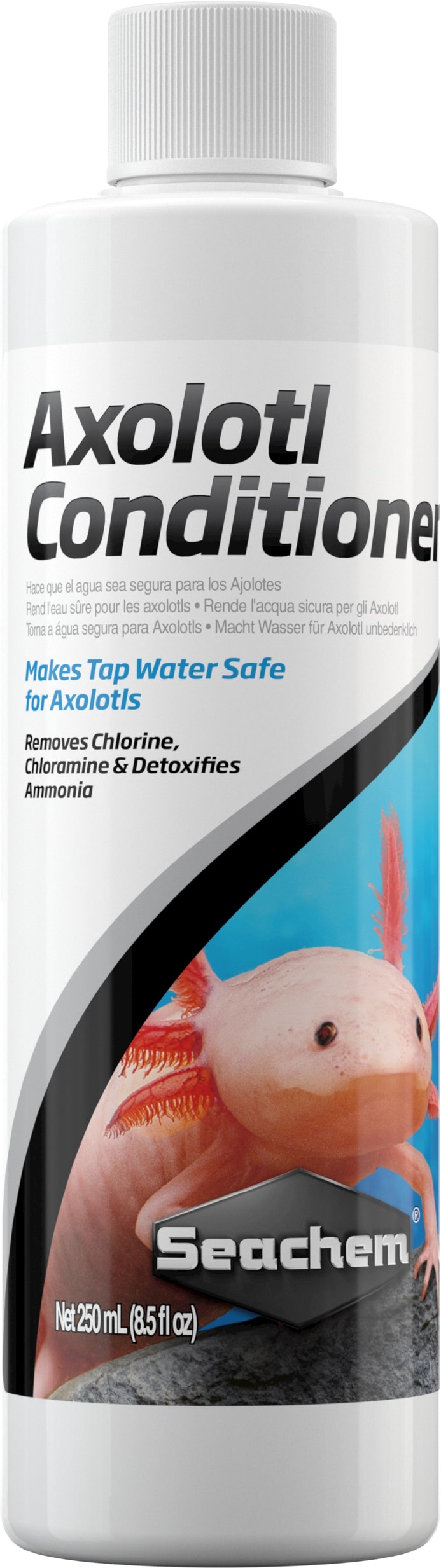 SEACHEM Axolotl Conditioner 250 ml rend l\'eau robinet saine pour les Axolotls