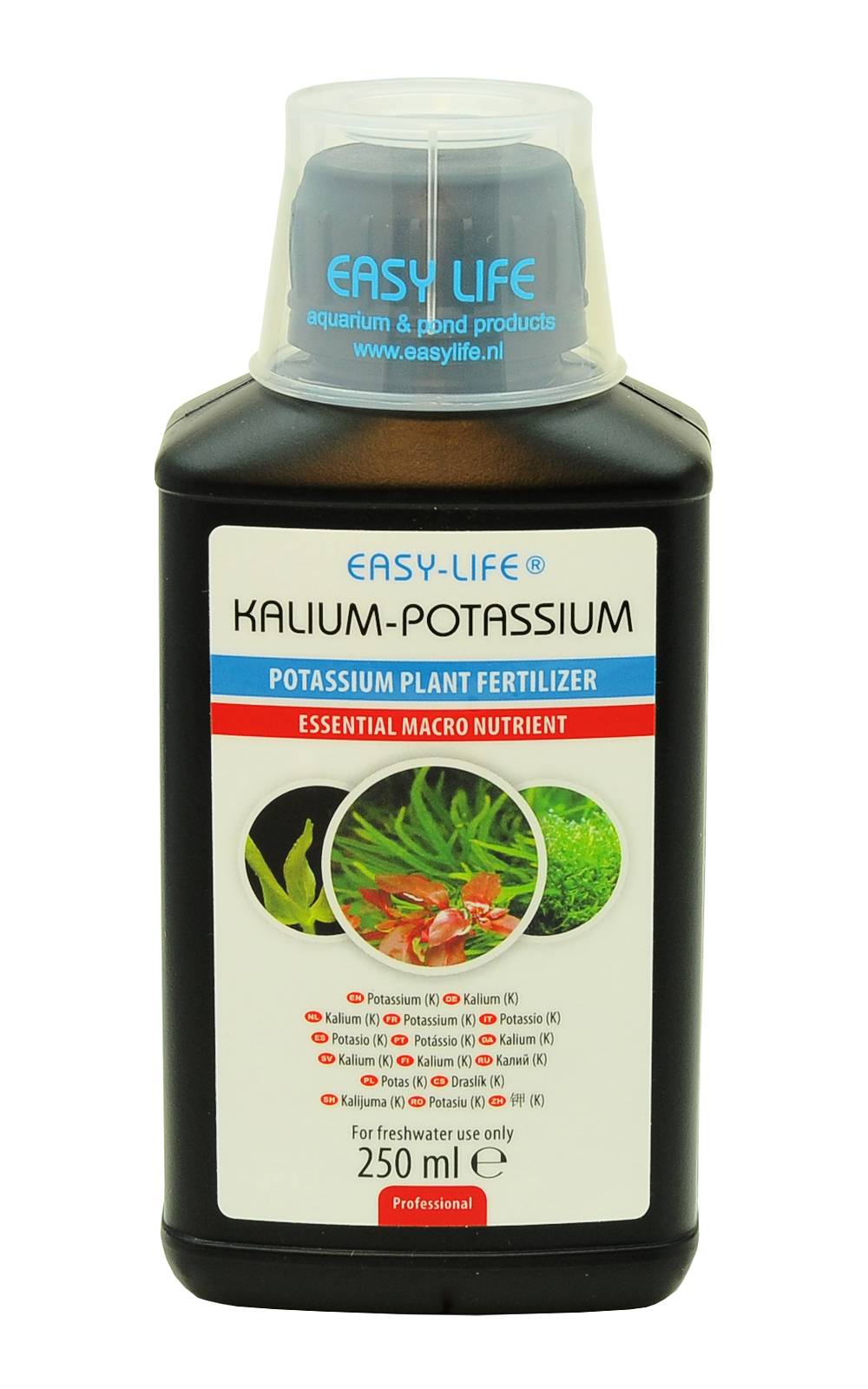 EASY-LIFE Kalium 250ml apports en potassium pour les plantes d\'aquariums. Traite 2500 litres d\'eau douce.
