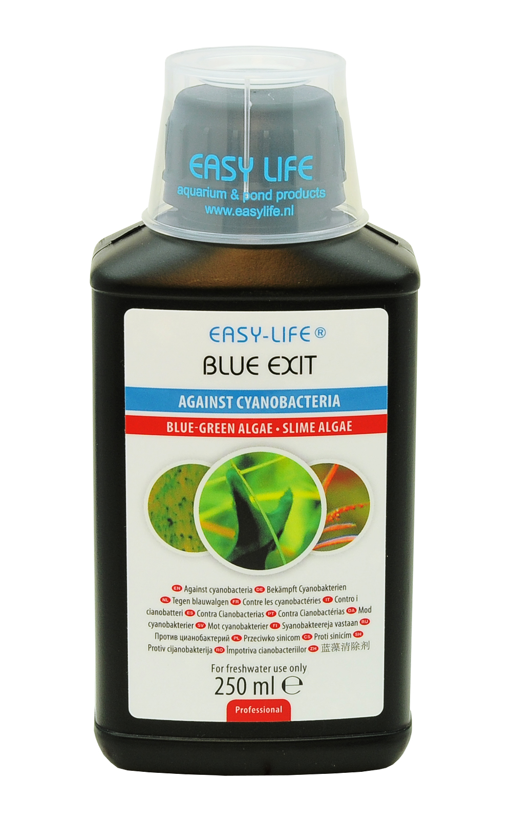 EASY-LIFE Blue Exit 250ml élimine les algues bleues ou Cyanobactéries en aquariums d\'eau douce jusqu\'à 400 L