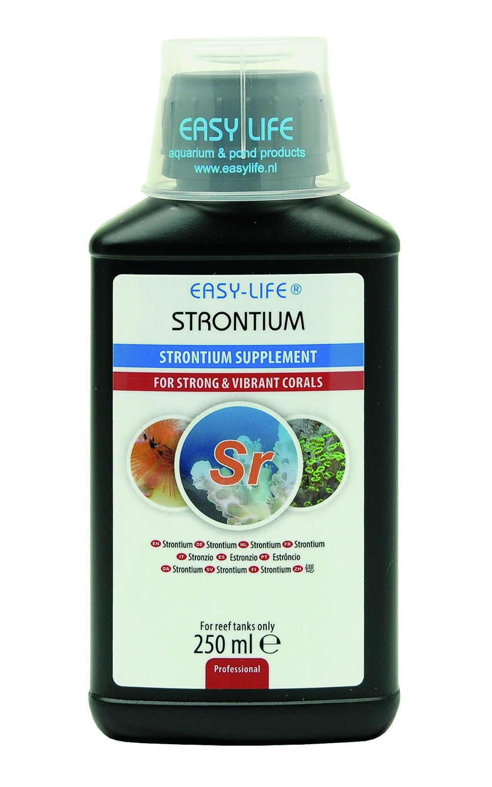 EASY-LIFE Strontium 250ml source de strontium concentrée et puissante pour des coraux sains et merveilleux