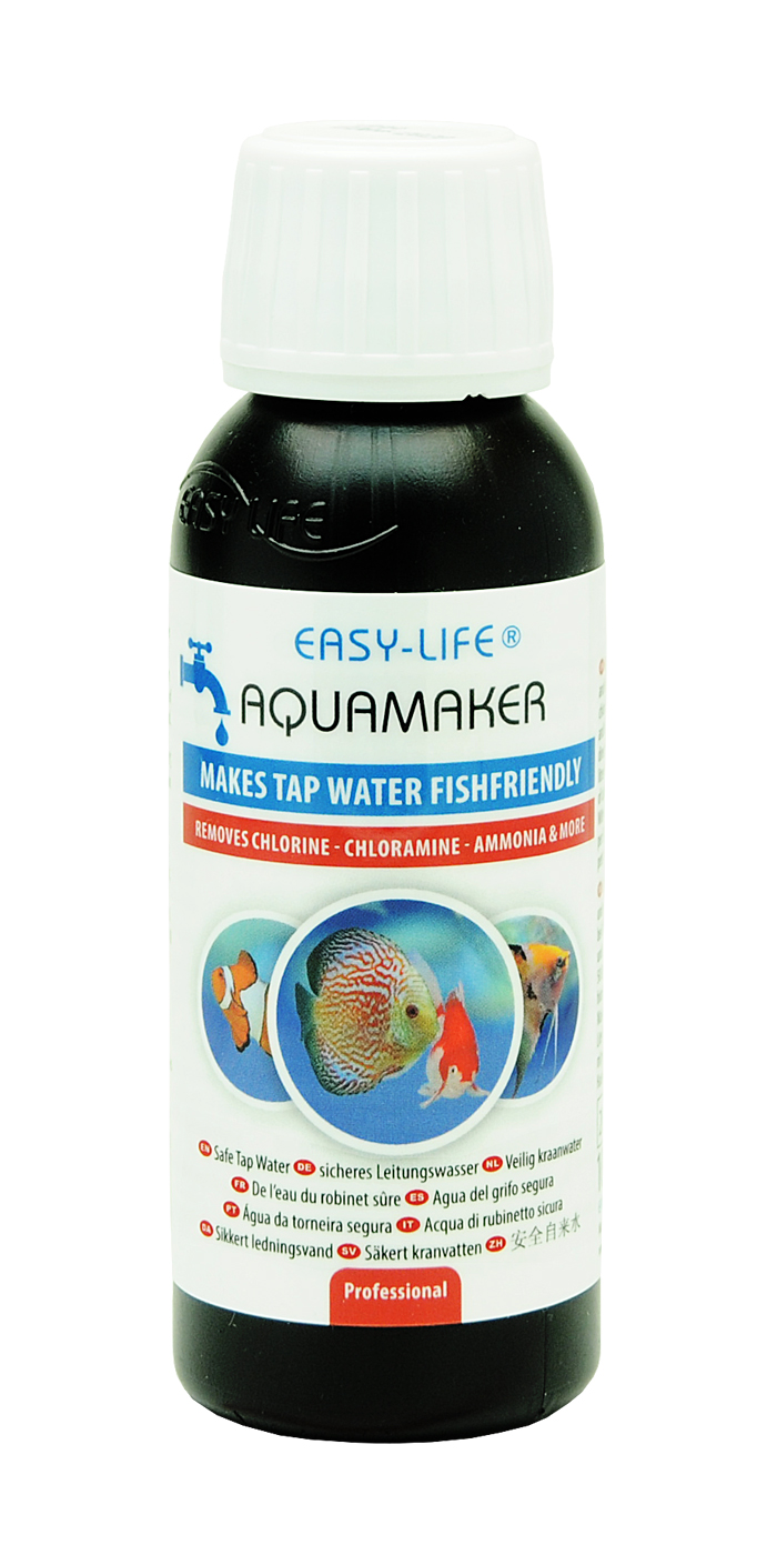 EASY-LIFE AquaMaker 100 ml puissant conditionneur d\'eau à action rapide pour aquarium. Traite jusqu\'à 500L