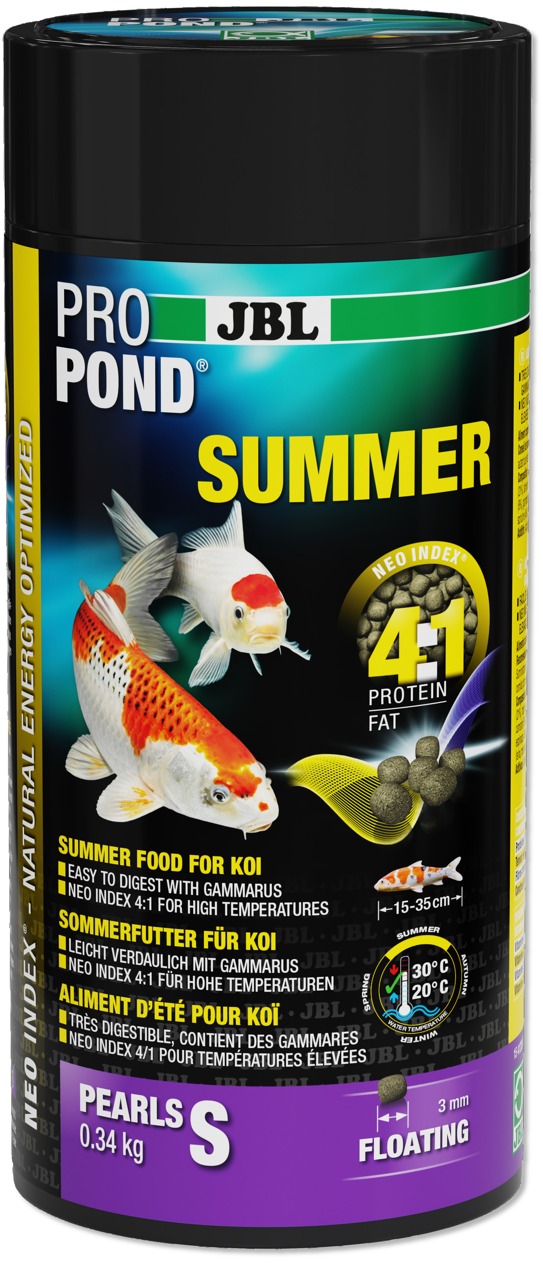 jbl-propond-summer-s-0-34-kg-nourriture-granules-d-ete-pour-kois-de-15-a-35-cm
