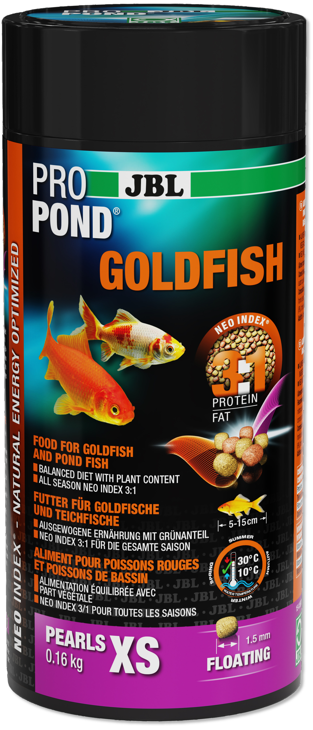 jbl-propond-goldfish-xs-0-16-kg-nourriture-en-batonnets-pour-poissons-rouges-de-5-a-15-cm