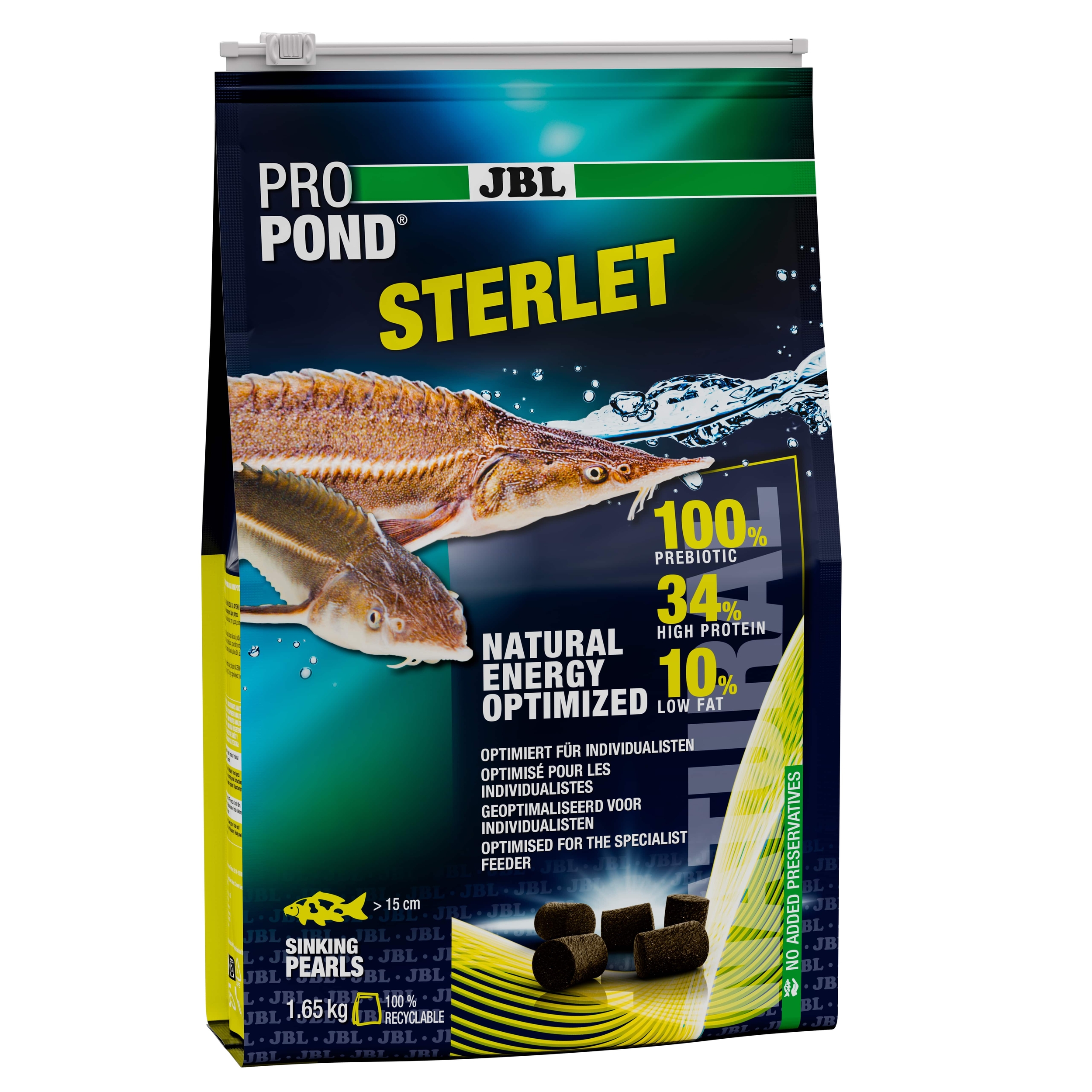 JBL ProPond Sterlet 1,65 Kg nourriture en sticks coulants pour Esturgeons de plus de 15 cm