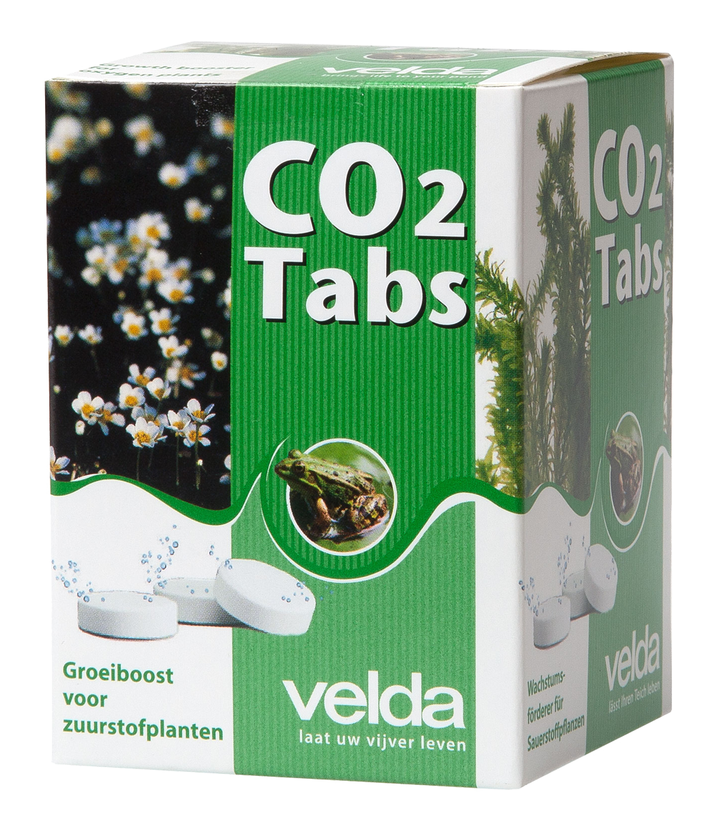 VELDA CO2 Tabs lot de 8 tablettes pour la fertilisation au gaz carbonique des plantes de bassin
