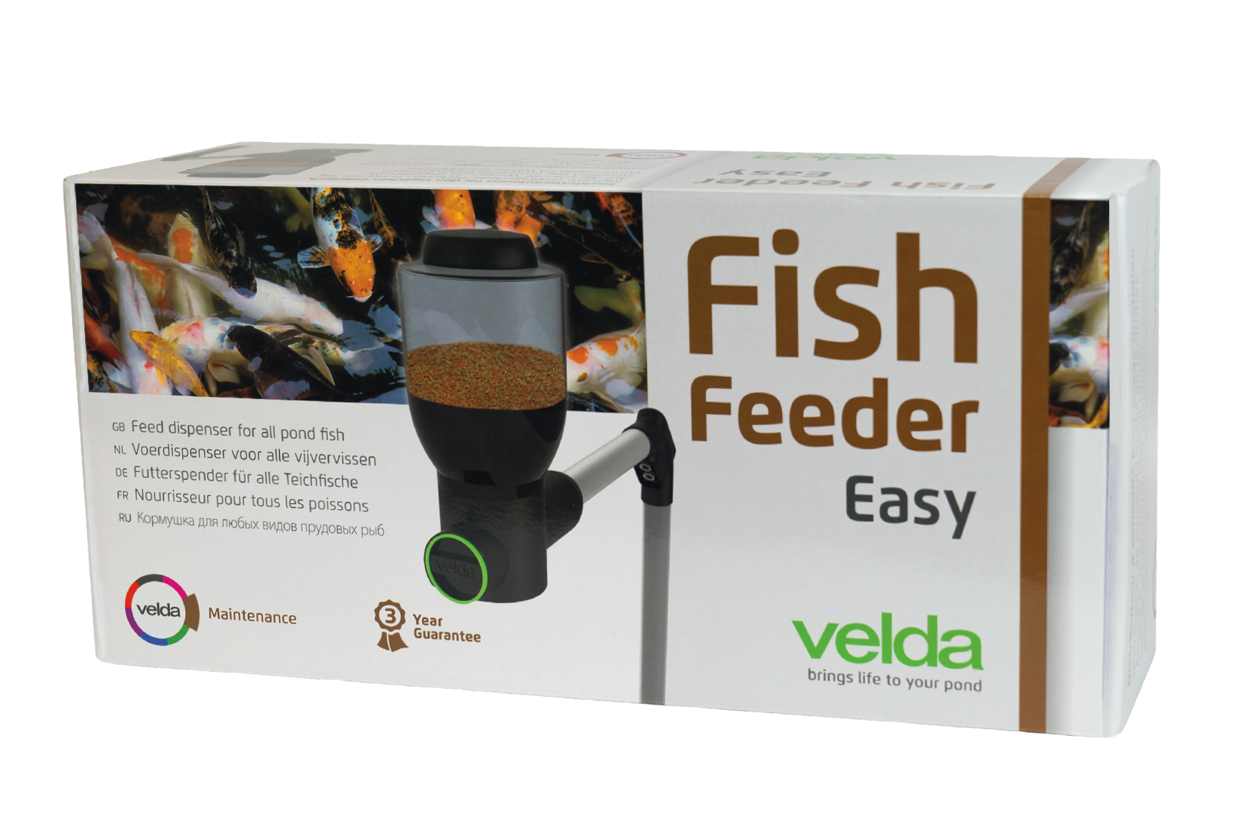 VELDA Fish Feeder Easy distributeur de nourriture spécial bassin avec contrôleur électronique