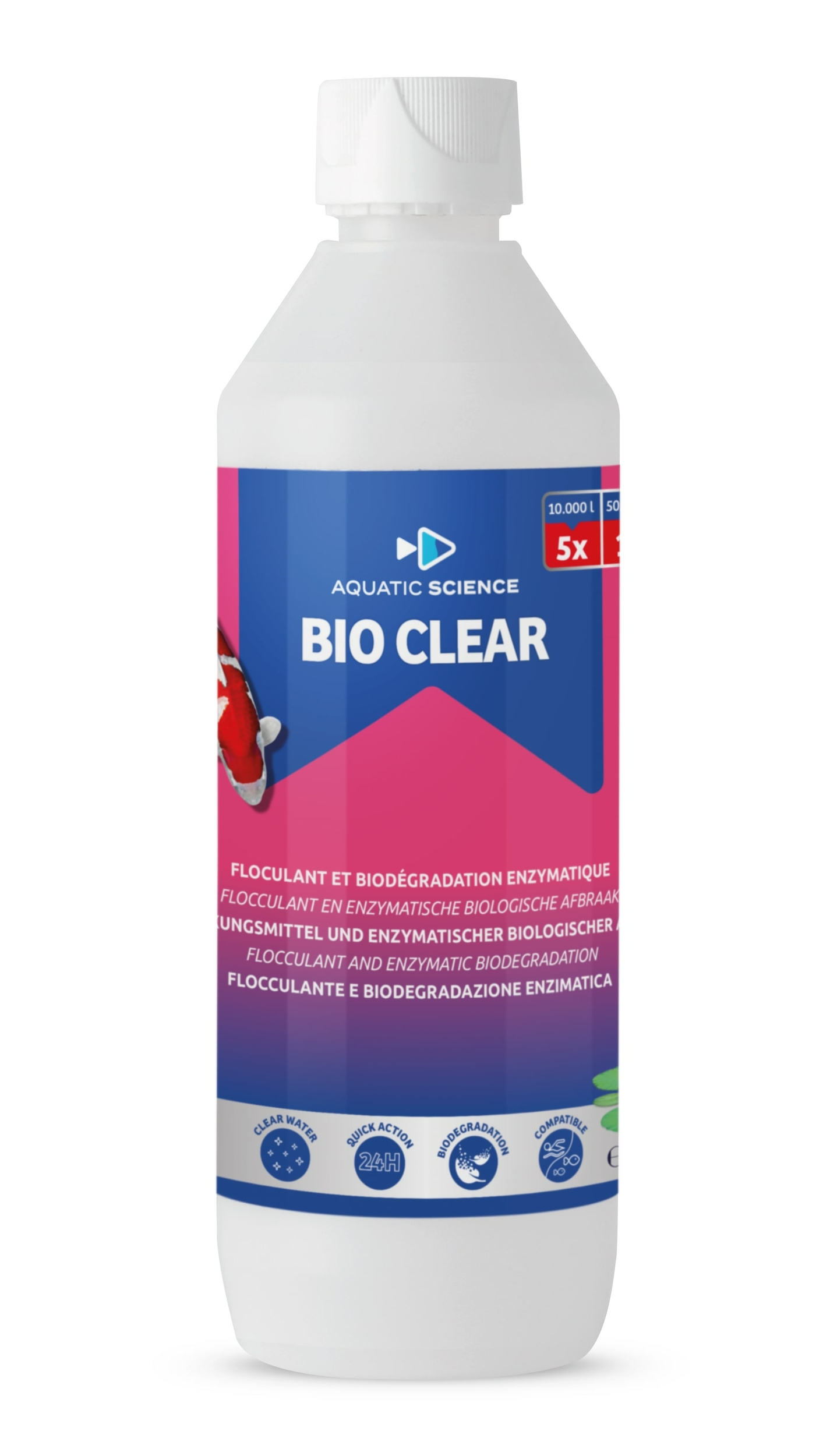 AQUATIC SCIENCE Bio-Clear 500 ml clarifie les eaux troubles