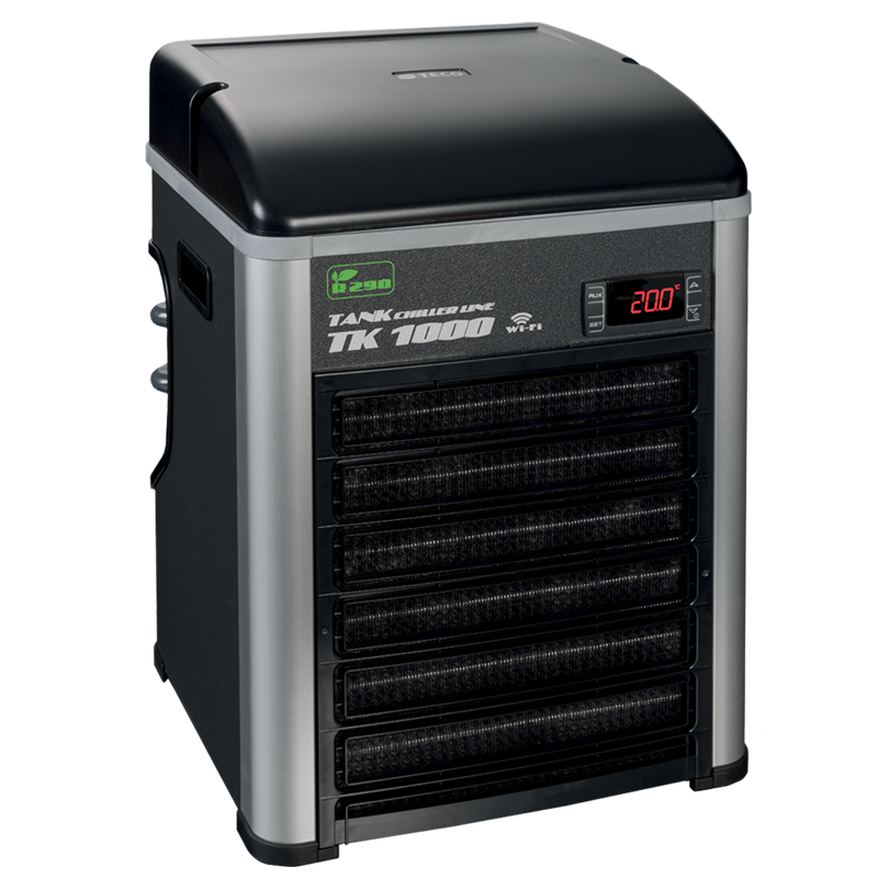 TECO TK1000H G2 groupe froid refroidisseur d\'eau avec chauffage, avec gaz éco R290 et Wi-Fi pour aquarium jusqu\'à 1000 L