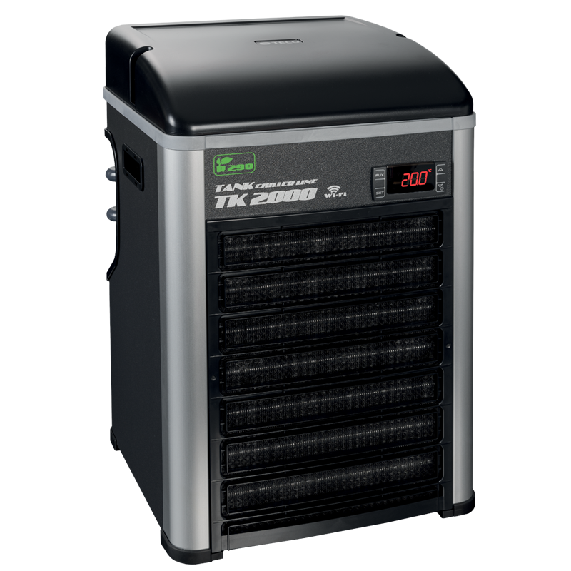 TECO TK2000H G2 groupe froid refroidisseur d\'eau avec chauffage, gaz éco R290 et Wi-Fi pour aquarium jusqu\'à 2000 L