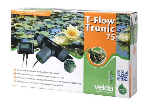 VELDA T- Flow Tronic 75 appareil anti-algues par impulsions électriques pour bassin de 20000 à 75000 L