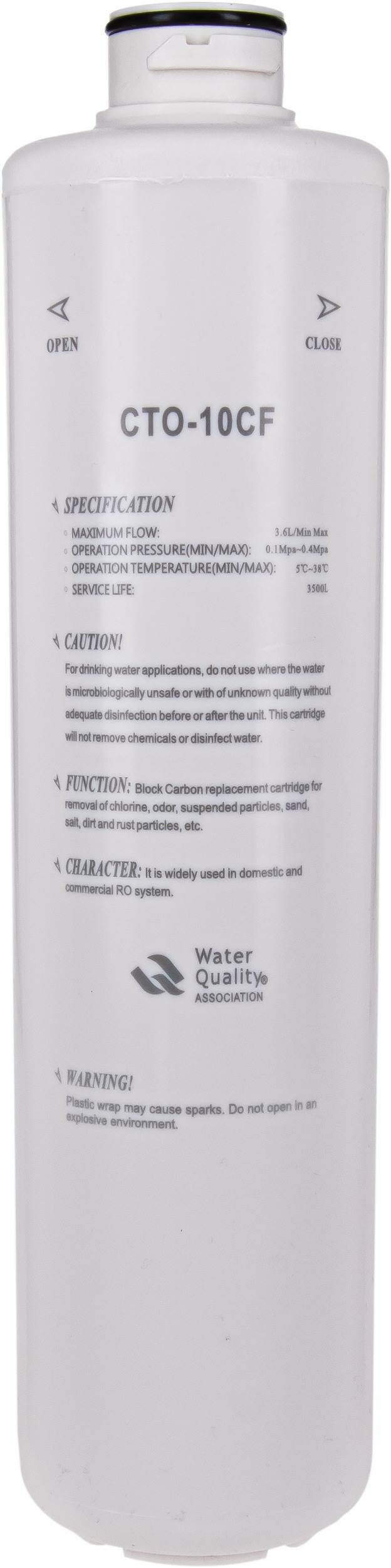 AQUAVIE CTO-10CF cartouche au Charbon Actif pour OsmoTouch